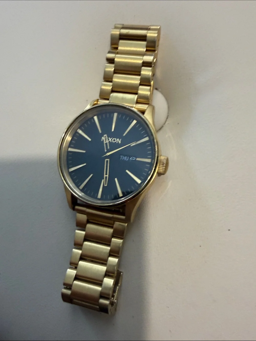 Nixon Gold Men's Watch with Black Dial